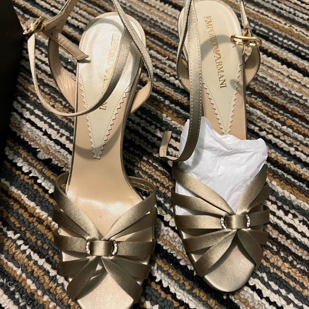 Emporio Armani Women's Gold Sandals